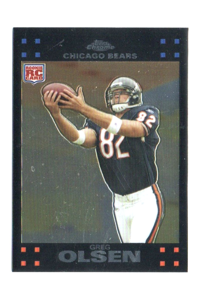 2007 Topps Chrome Greg Olsen #TC218 Rookie RC CHICAGO Bears