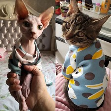 Christmas Pet Cat Costume Clothes for Cats Winter Kedi Katten Sphynx Sweatshirt