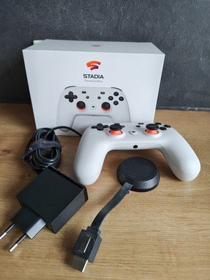 Google Stadia Premiere Edition Bluetooth Controller + Chromecast Ultra 4K in OVP