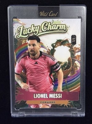 2026 Wild Card Lionel Messi Inter Miami MLS Lucky Charm SLSCPG4-LM Rainbow #1/1