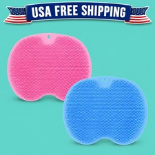 Foot Back Scrubber Exfoliating Silicone Massager Pad Cleaning Mat Bath Shower US