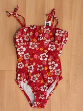GAP Girl's Swimsuit One Piece Red Floral Bathing Suit Size Med. 7-8 BRAND NEW