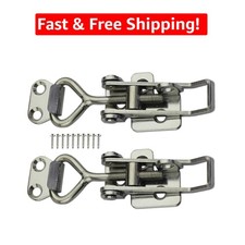 Durable Stainless Steel Toggle Catch Latch Locks - Easy Installation, 126-148mm