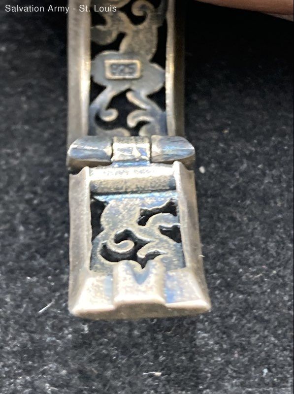 Womens 925 Sterling Silver Stackable Filigree Hoo… - image 5