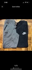 Bundle of Nike and Under Armour sweatpants, Youth size Medium