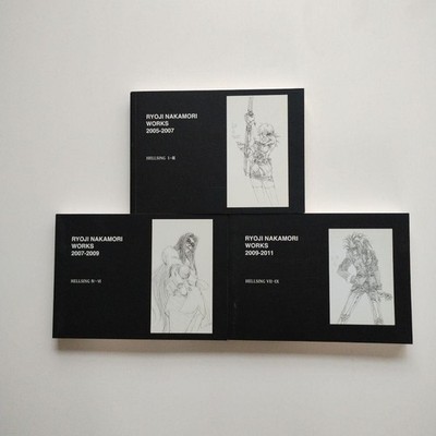 RYOJI NAKAMORI WORKS 2005-2012 HELLSING 1-11 Key Frame art collection book Set