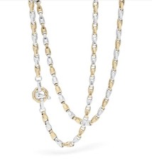 BARAKA Men's GC314001BGLU650002 Nexus Collection Gold & Diamonds Chain Necklace