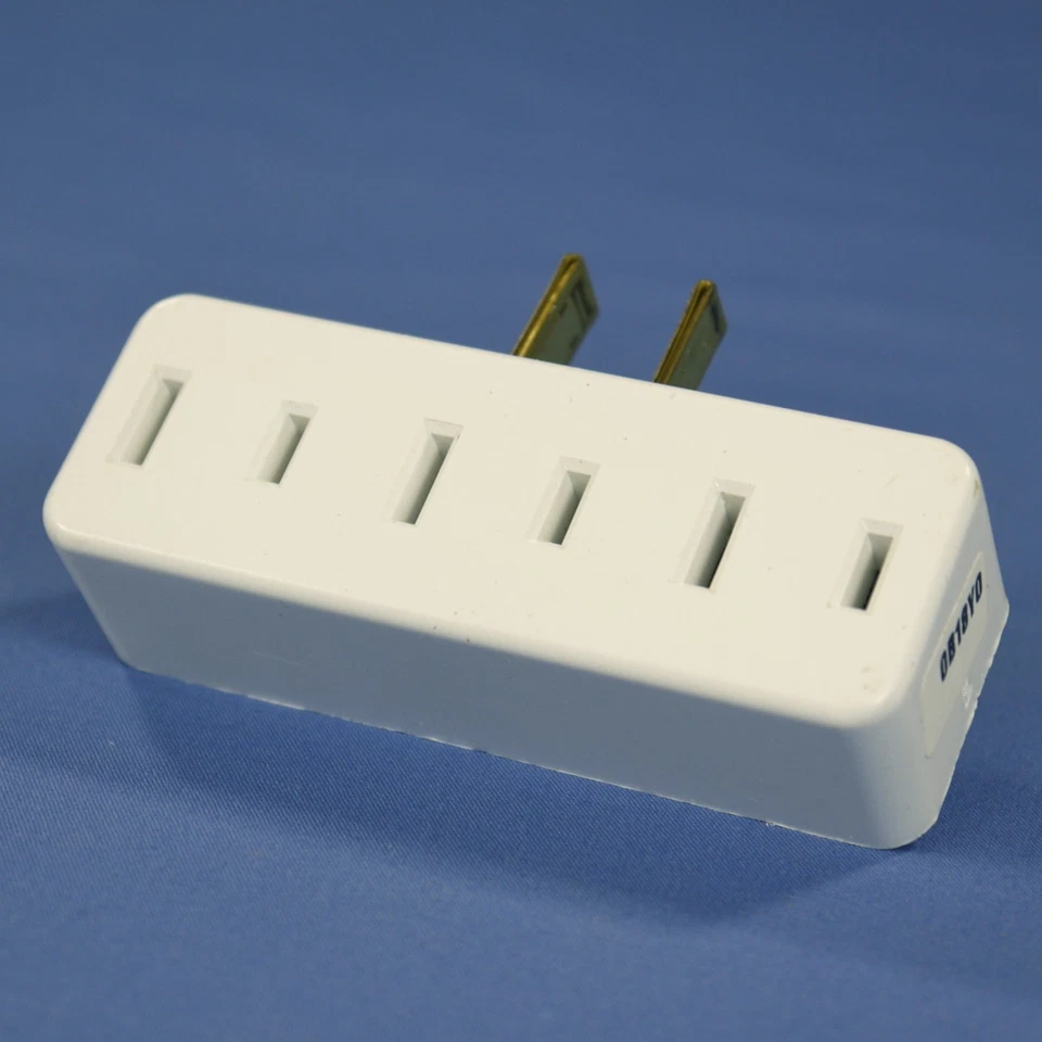 Do It Best 530891 White 15A Plug-In Triple Tap Outlet Adapter Nema 1-15R 125V - Image 4 of 4