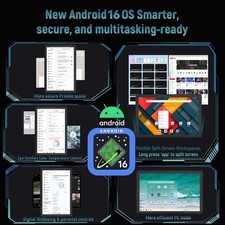 Tablet Android 16 Tablet 30GB RAM 128GB ROM 2TB TF 10 Inch Tablet 8-core 6200mAh 2