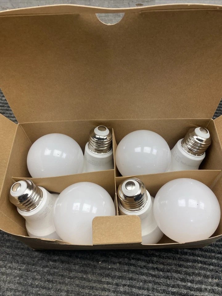 8pk Ecosmart 60W LED Light Bulb A19 Non Dimmable Soft White Long Life Bulk Pack - Image 2 of 4