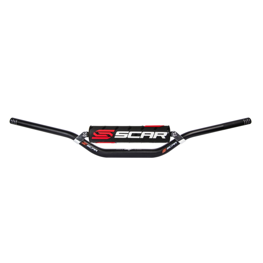 Handlebar SCAR S ² High Ø22 , 2mm-negro / Protector Black for Moto