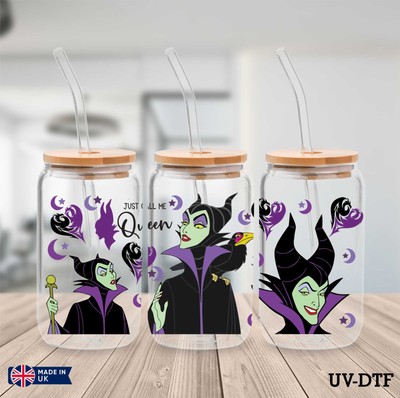 Malefiz UV DTF Aufkleber - 16 Unzen Libbey Dose Glasfolie yd298
