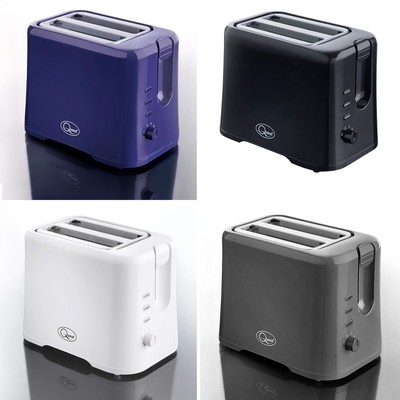 Neu Quest 2-Scheiben-Toaster breiter Schlitz Toaster Abbrechen Aufwärmen Auftaufunktion 870 W