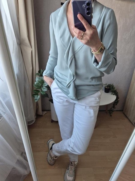 Women Reiss Shirt Turquoise 34 / XS
