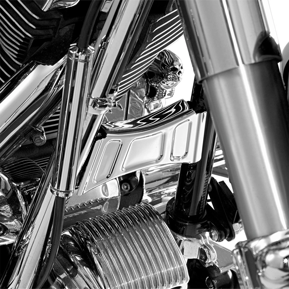 For Harley-Davidson Street Glide 06-13 Chrome Down Tube Crossbrace Cover — 第 2/2 张图片