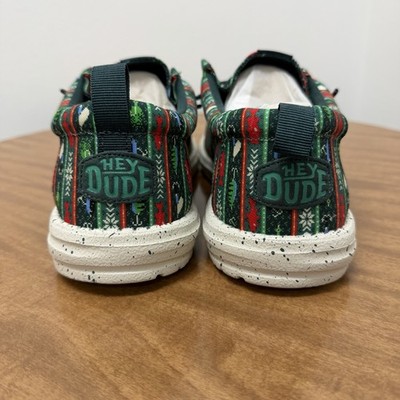 Hey Dude Wally Merry Fishmas sweater Loafers Men Sz 10  display picture 1