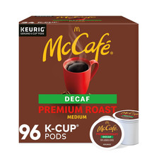 McCafe Premium Roast Decaf Coffee K-Cup Pods Medium Roast 96 Count Keurig Compat