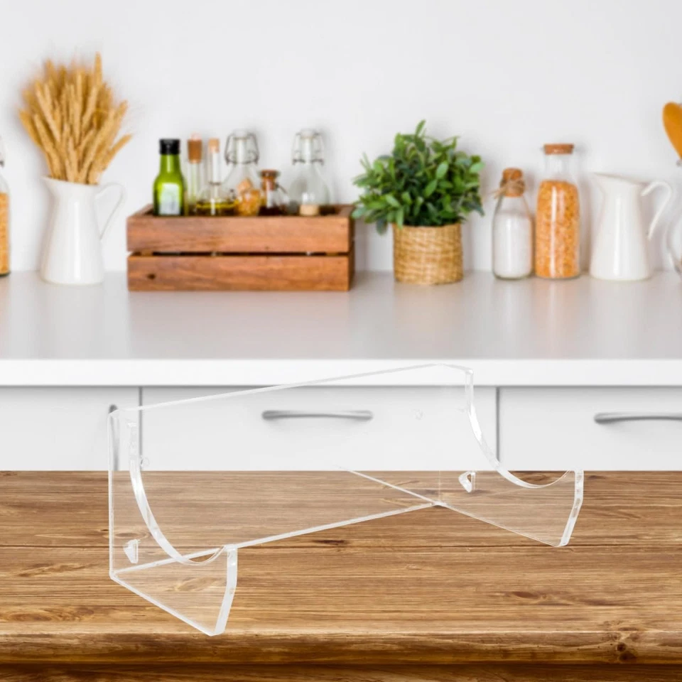 2Pcs Acrylic Wall Mount Rolling Pin Holder Transparent Rolling Pin Display Ra... - Image 4 of 4