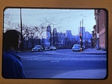 Downtown Pittsburgh April 1955 Kodachrome Red Border 35mm Slide