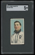1909-11 T206 Ray Ryan HINDU SGC 5 Southern League