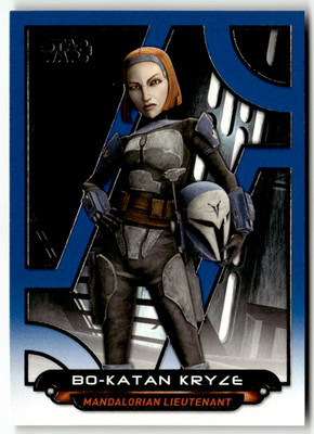 Topps Star Wars Galactic Files 2017 No. ACW-18 Bo-Katan Kryze Blue