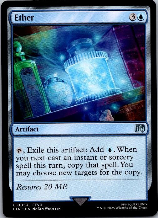 Ether 53 Uncommon FINAL FANTASY Magic: The Gathering Near Mint