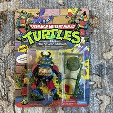Teenage Mutant Ninja Turtles Leo The Sewer Samurai 1990 Playmates Figure SEALED