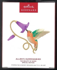 2024 Hallmark The Beauty of Birds Allen's Hummingbird Special Edition Metal Orn