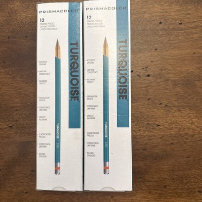PRISMACOLOR 2263 TURQUOISE 375-2B DRAWING PENCILS 2 Boxes 2 Dozen Lot
