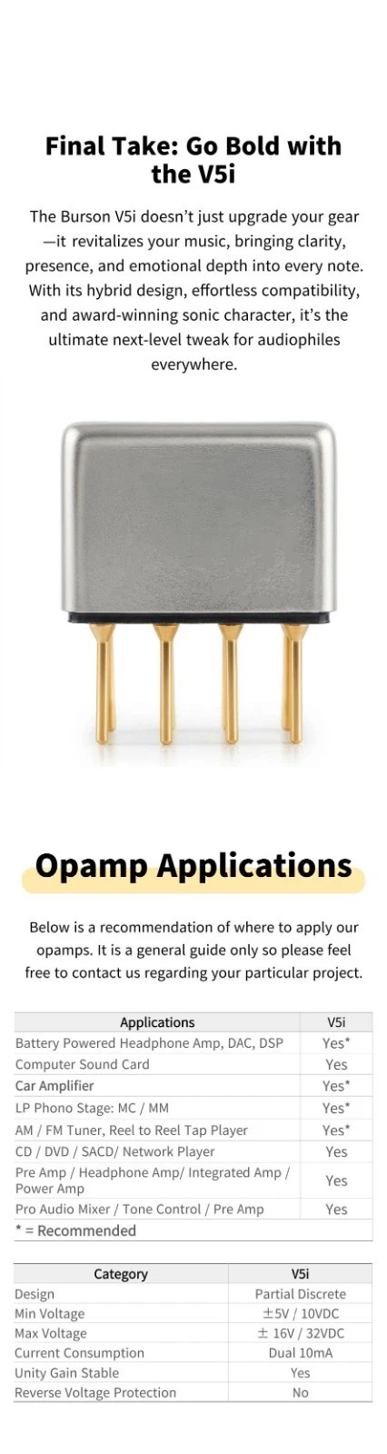 Burson Audio V5i-D Dual OPAMP image 9