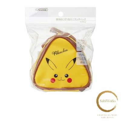 New Skater KONC2 Insulated Rice Ball Lunch Bag Pokemon Pikachu Face 23
