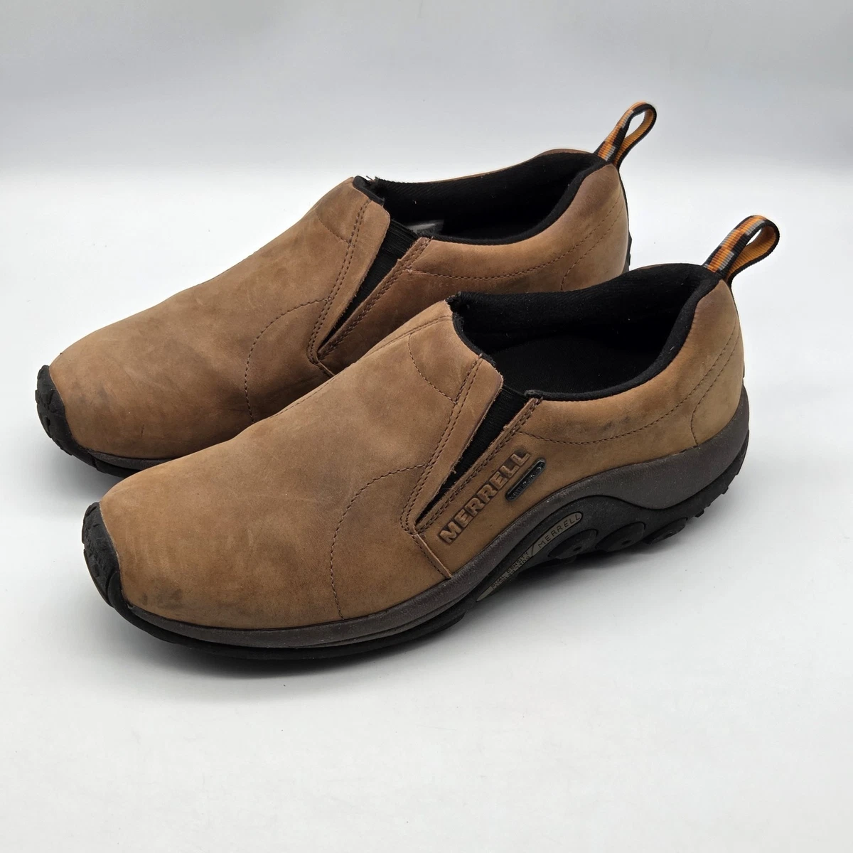 Merrell Jungle Moc Nubuck Slip On Shoes Mens Size 9.5 W Wide Brown Leather Merrell Brown Casual Shoes Jungle Moc for Men for sale | eBay main image 3