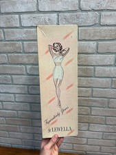 Vintage 1940s Lewella EMPTY Cardboard Box Girdle Corset Lingerie Lycra Bra