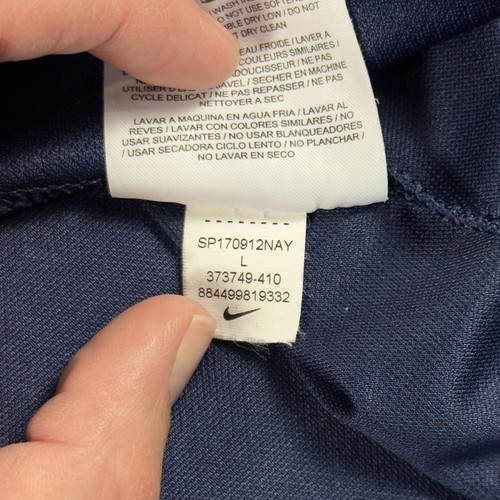 North Carolina Tar Heels Shirt Mens Large Navy Nike Dri-FIT Golf Polo NCAA - Picture 9 of 14