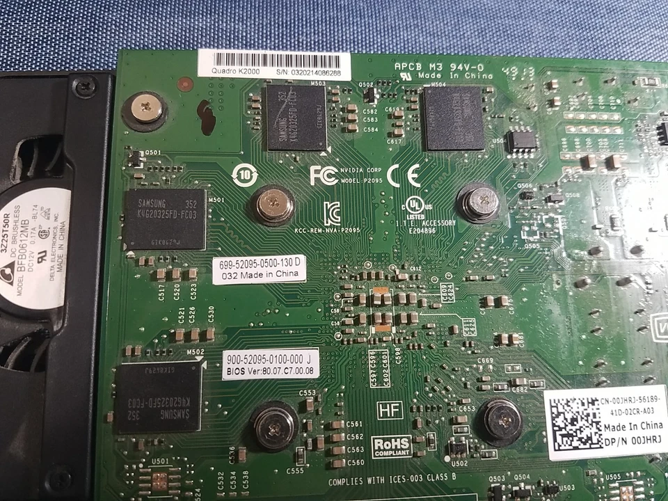 PNY NVIDIA Quadro K2000 2GB GDDR5 PCIe Graphics Card UNTESTED - Image 4 of 4