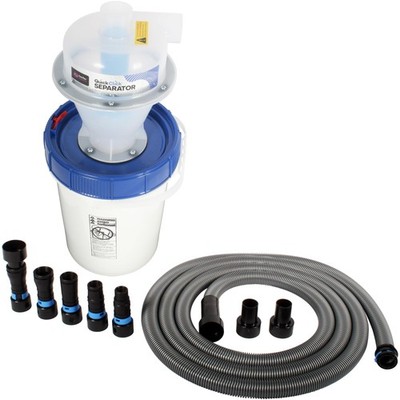 Assembled Quick Click Dust Separator with 5 Gallon Locking Collection Bin and...