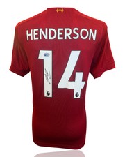 JORDAN HENDERSON SIGNED 19/20 LIVERPOOL LEAGUE WINNERS SHIRT (ACG CERT AG18845)