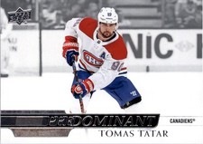 2020-21 Upper Deck Predominant #PR11 Tomas Tatar - HKY