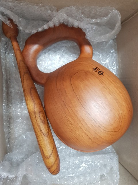 5.9” Korean Moktak Wooden Fish – Buddhist Temple Drum