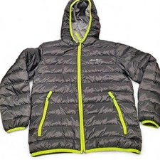Reversible Eddie Bauer Youth Boys Size Medium Down Puffer Jacket