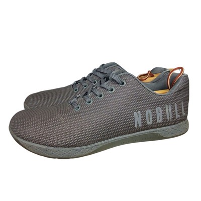 Nobull SuperFabric Shoes Men 11.5 Women 13 Gray Training Crossfit Trainers 