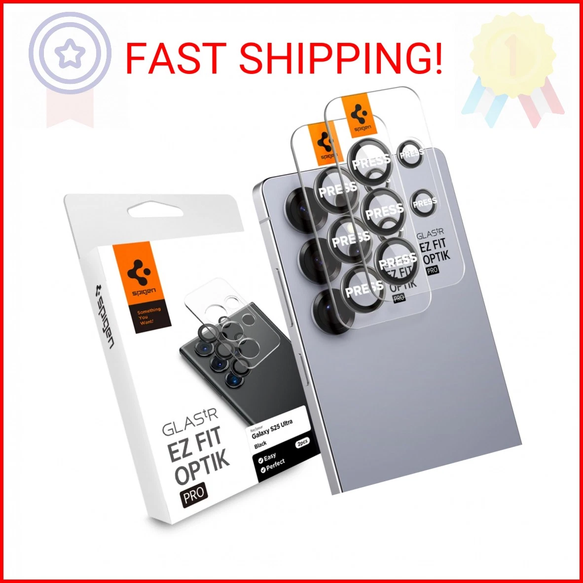 Spigen GlasTR EZ Fit Optik Pro Camera Lens Protector - Thumbnail 3