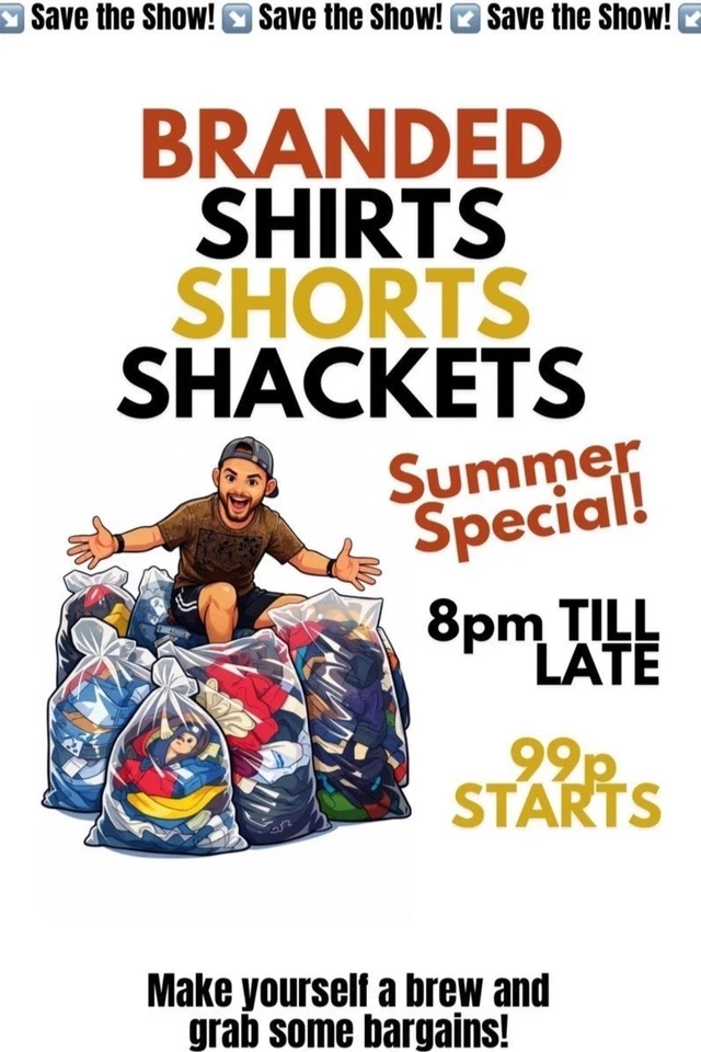 🔥 99p Starts!🔥 Branded Shirts, Shorts & Denim Jackets & MORE! 🔥