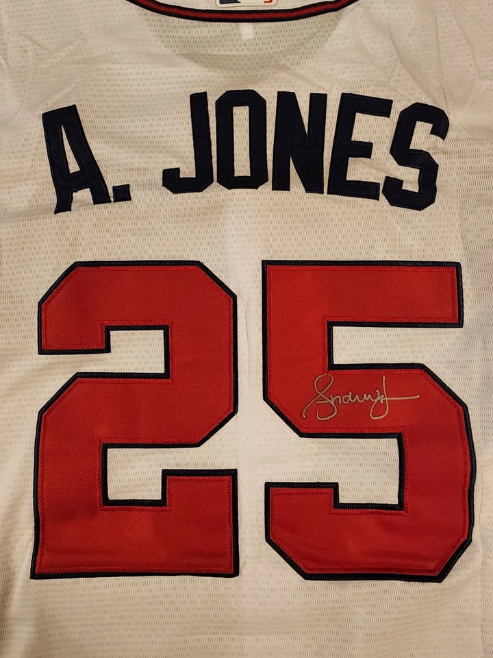 Andruw Jones Autographed Atlanta Braves 1996 World Series Home White Jersey - Image 2 of 4