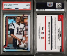 2025 Topps Chrome Football Tom Brady Image Variation  #401 PSA 9 Patriots