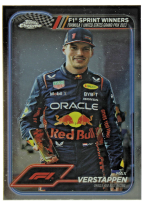 MAX VERSTAPPEN 2024 Topps Chrome #152 F1 Sprint Winners US Grand