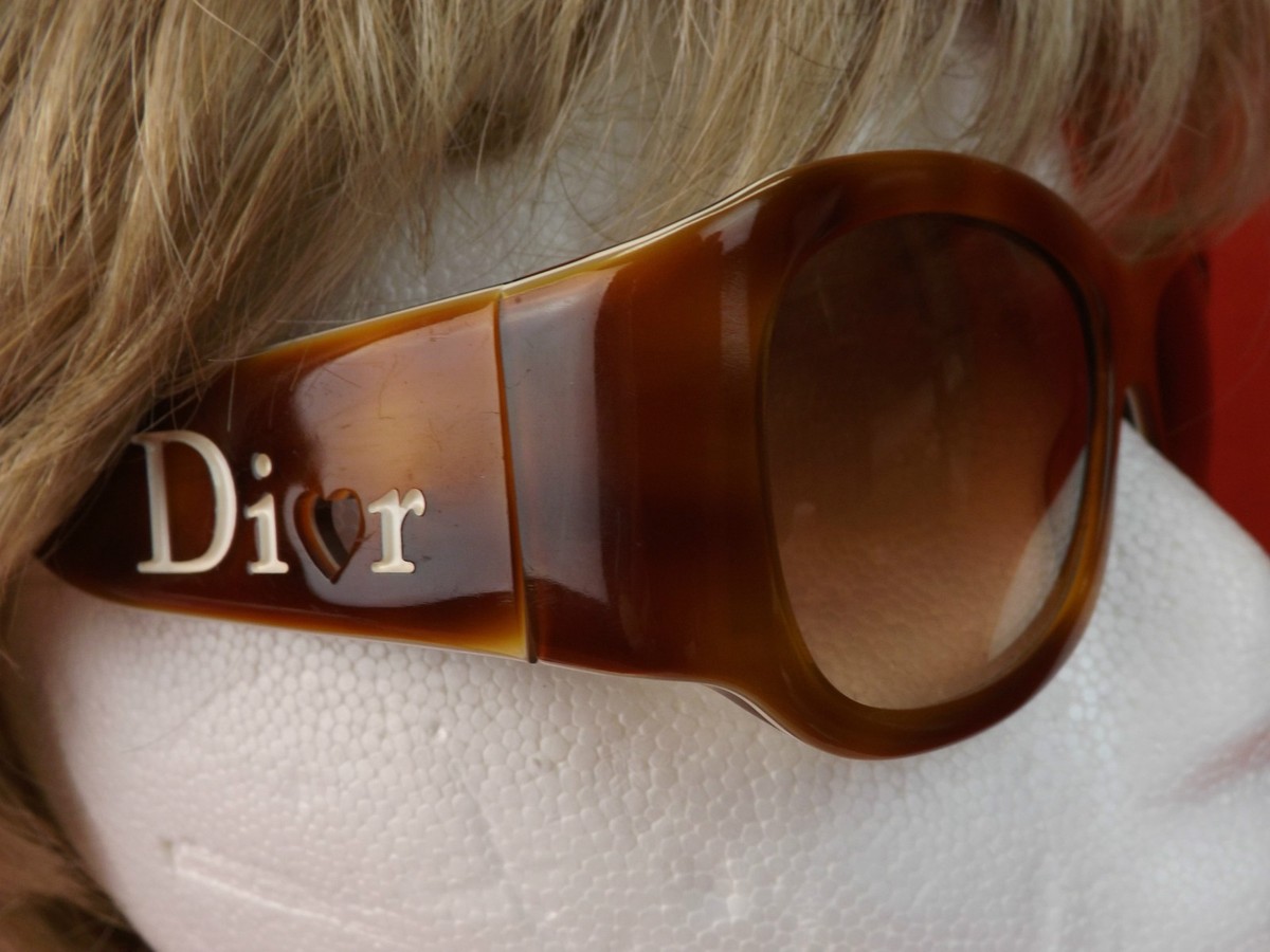 NIB CHRISTIAN DIOR LOVING LYDIOR2 HAVANA WHITE DUKS2 LOGO NIB CHRISTIAN DIOR LOVING LYDIOR2 HAVANA WHITE DUKS2 LOGO