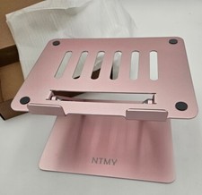 NTMY NH-02 Aluminum Adjustable Ergonomic Laptop Stand Pink