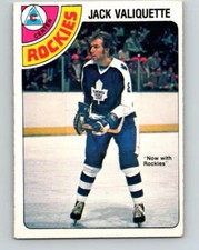 1978-79 O-Pee-Chee #391 Jack Valiquette  Colorado Rockies V26476