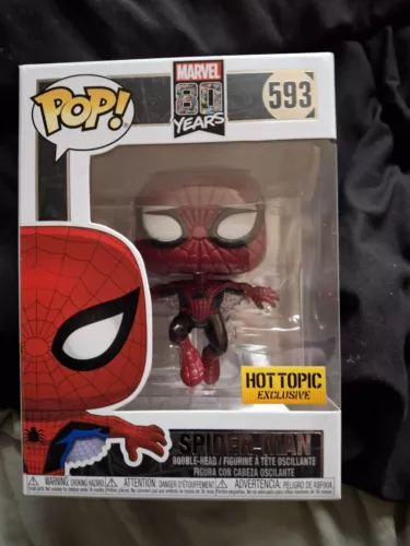 Funko Pop! Marvel - Spider-Man (metálico) - tema candente (exclusivo) #593